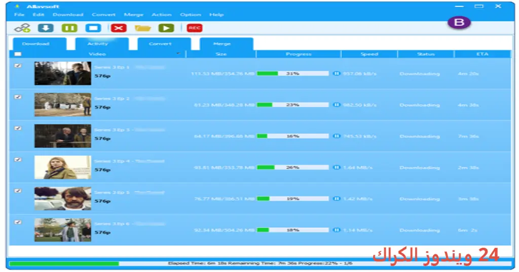 Allavsoft Video Downloader تحميل مجاني