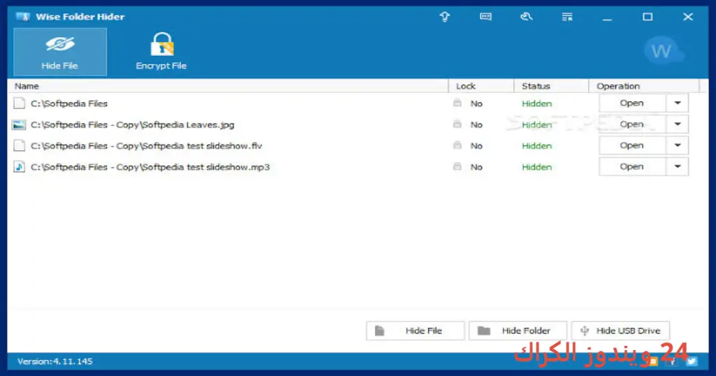 Wise Folder Hider Pro تحميل مجاني