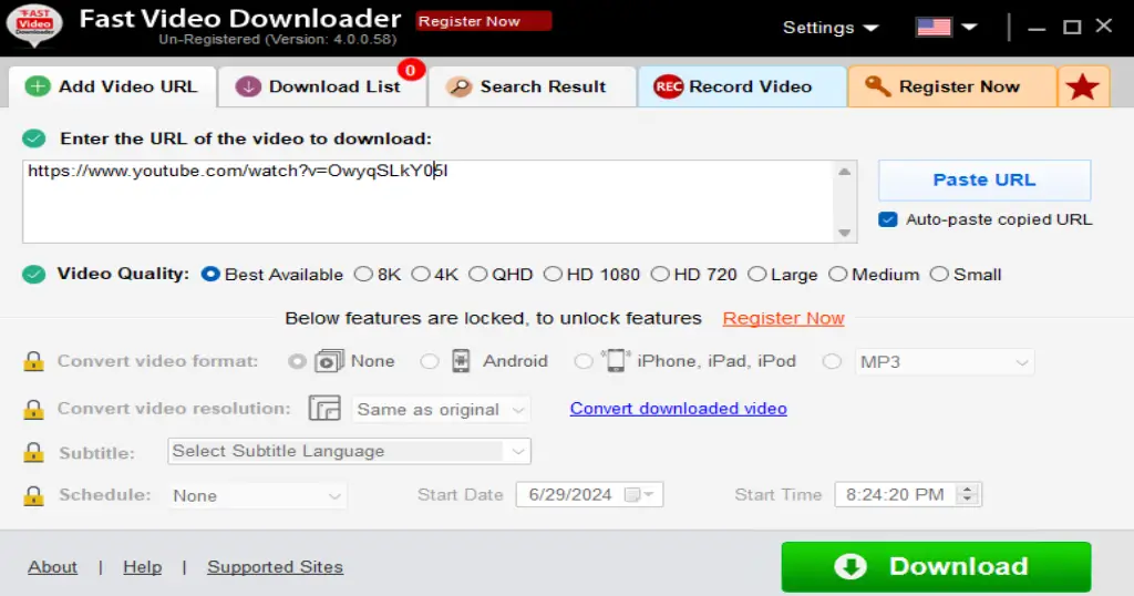 Fast Video Downloader تحميل مجاني